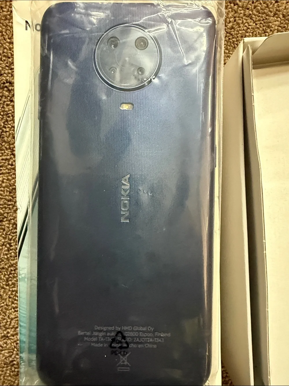 Nokia G20 Black Smartphone with Protective Sleeve - Nokia